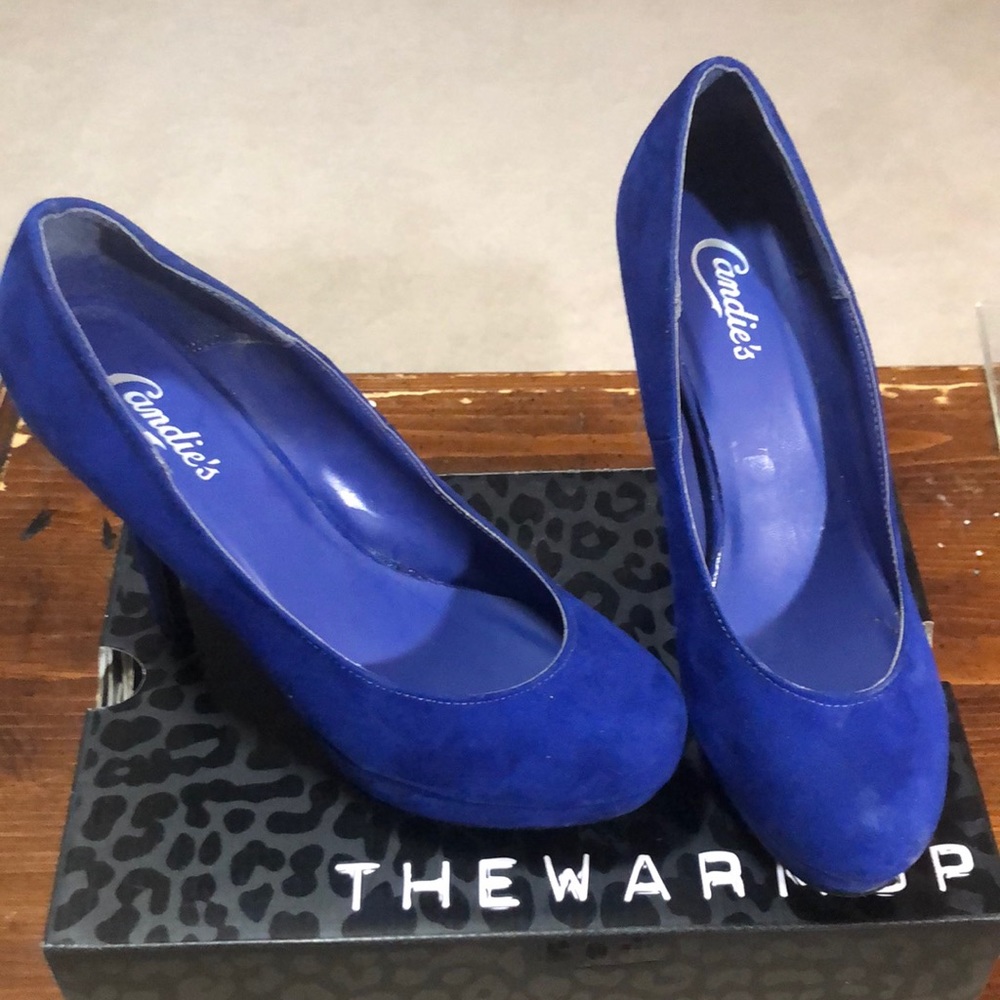 Blue Suede Heels